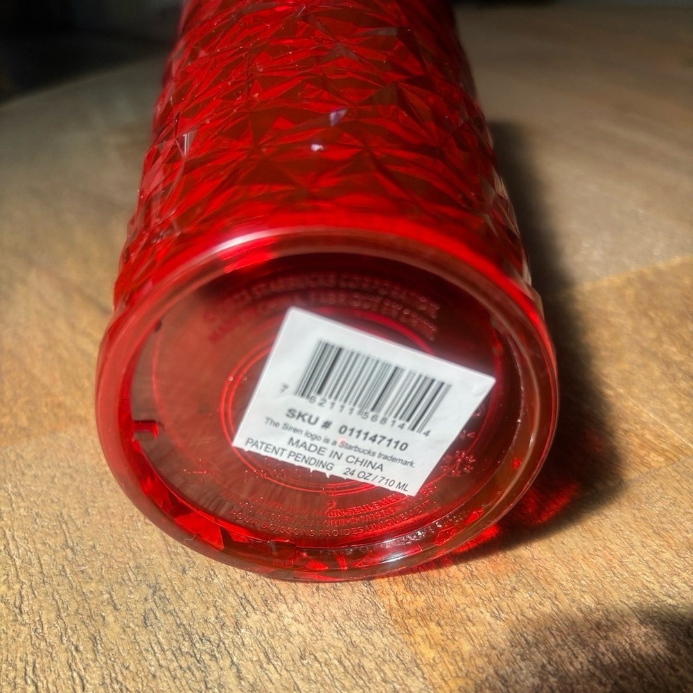 Starbucks 24oz Red Diamond Prism Tumbler - Picture 4 of 9